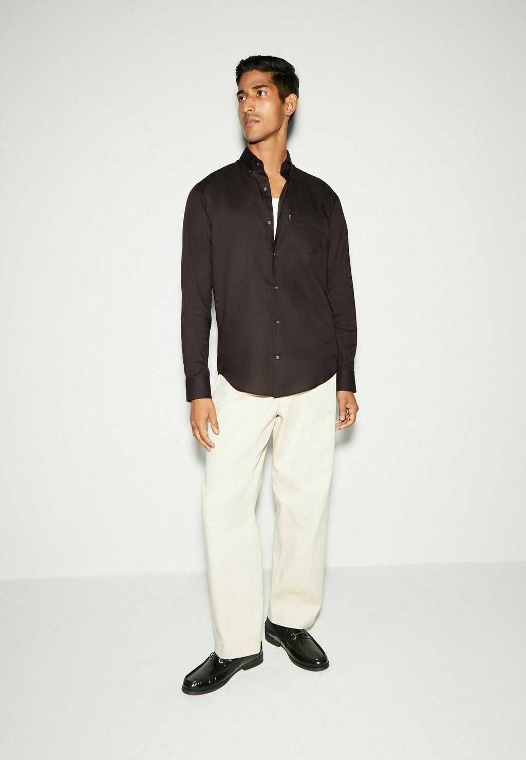 

Рубашка EASY IRON OXFORD REGULAR FIT Next, коричневый