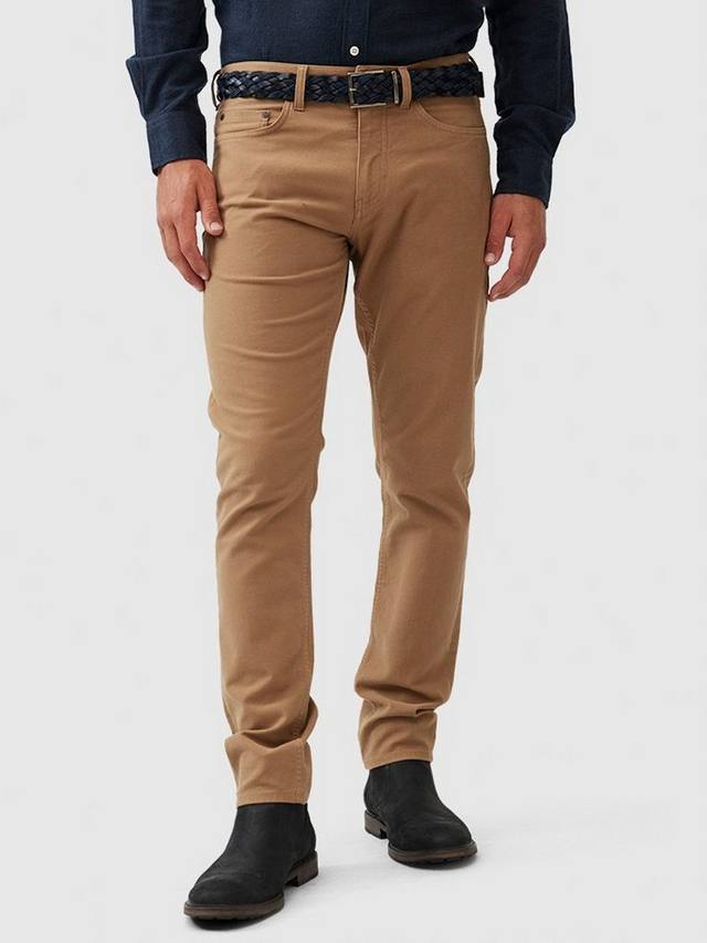 

Прямые джинсы Motion 2 с эффектом стрейч из хлопка Rodd & Gunn, Camel