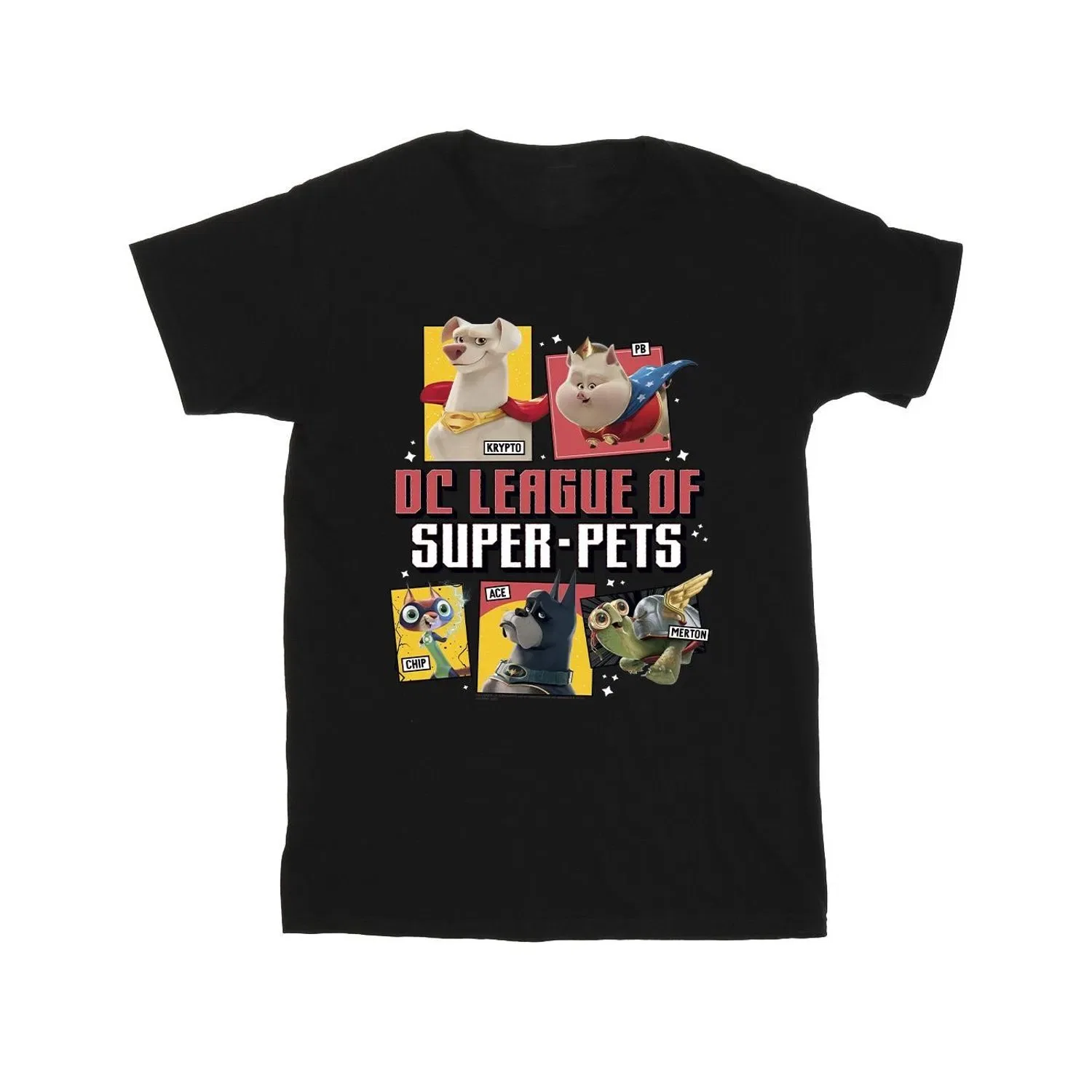 Футболка с принтом DC League Of Super-Pets Dc Comics, черный — фото 2