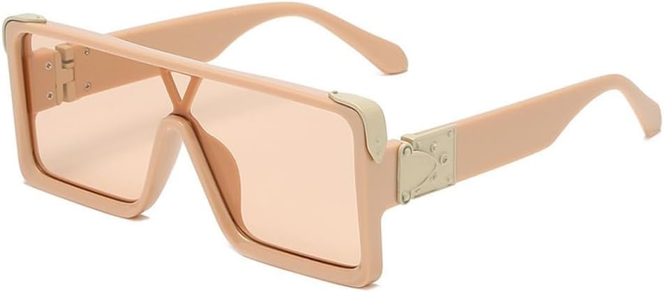 

Роскошные женские солнцезащитные очки в крупной квадратной оправе, элегантные очки в винтажном стиле, мужские очки для активного отдыха с защитой от УФ-излучения UV400, модные очки унисекс HYYZZC, C6