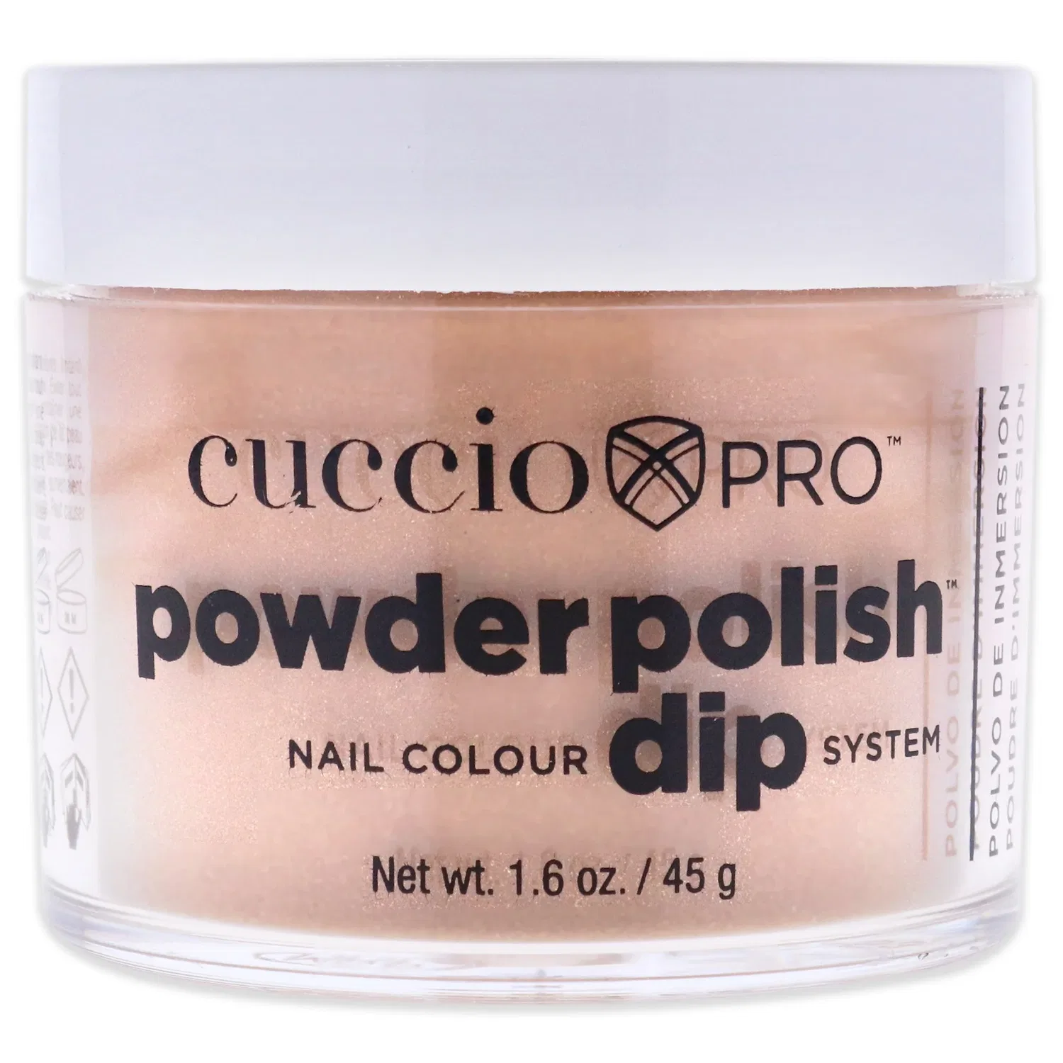 Система для окрашивания ногтей Pro Powder Polish Nail Colour Dip System - Rose Gold Slippers от Cuccio Colour для женщин - 1,6 унции (47 г) пудры для ногтей