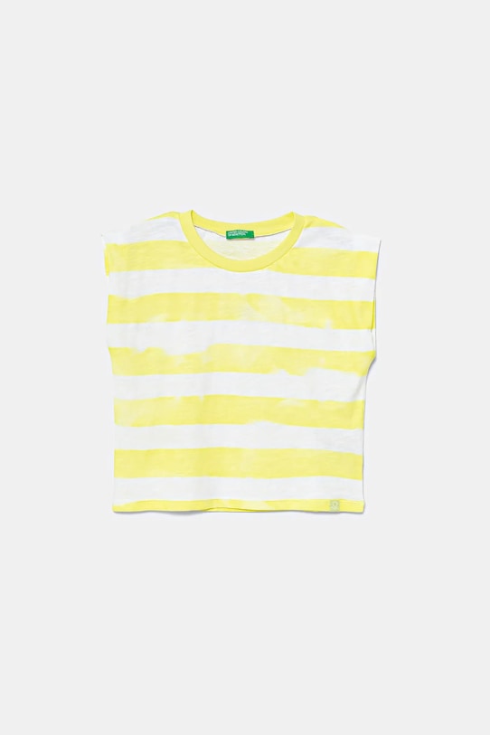 

Детская хлопковая футболка United Colors Of Benetton, желтый