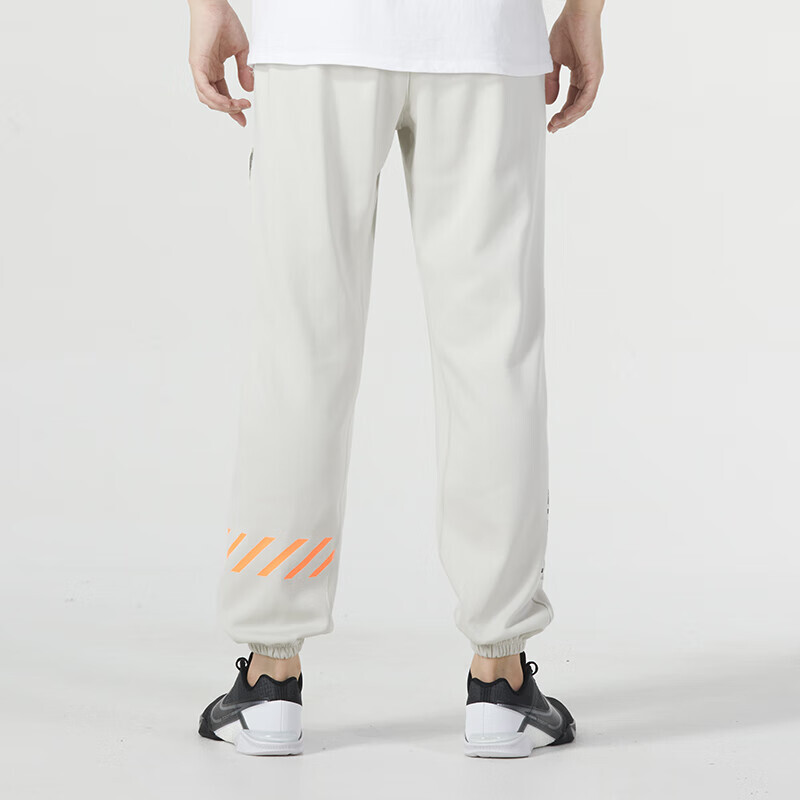 Трикотажные спортивные штаны мужские Off White Nike, кремовый — фото 4