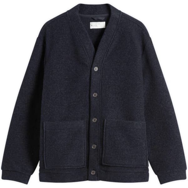 

Представлено компанией End шерстяной флисовый кардиган adv Universal Works, темно-синий