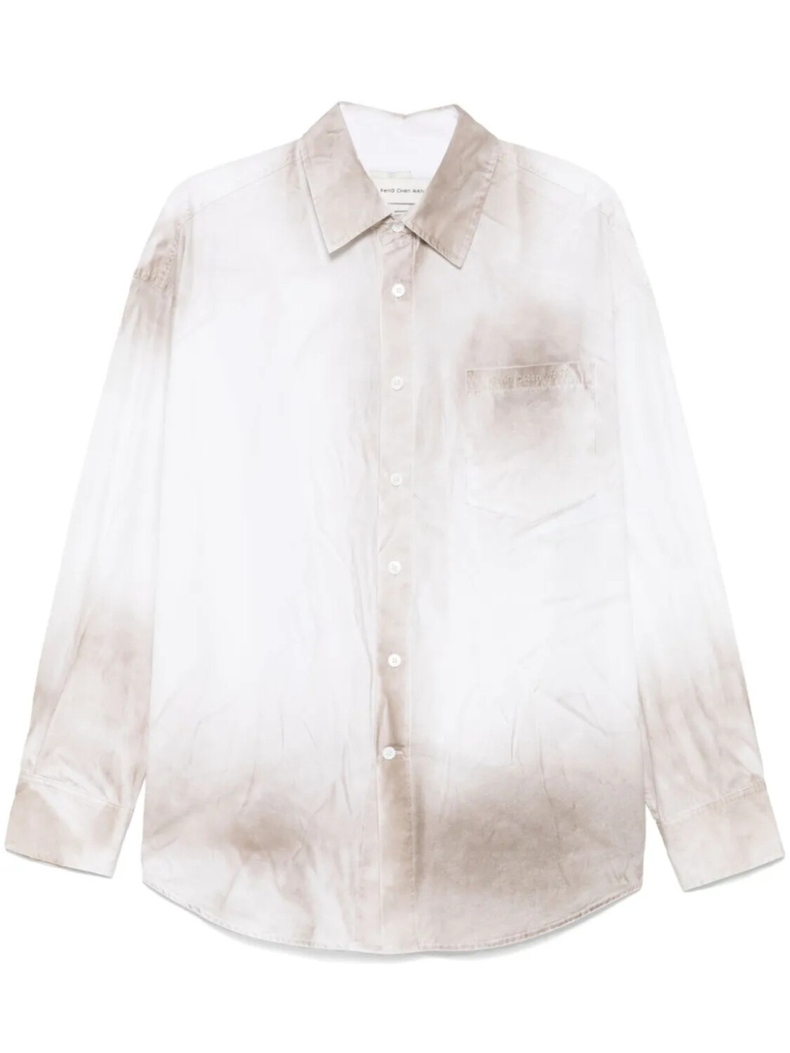

Feng Chen Wang рубашка Sandwashed, нейтральный