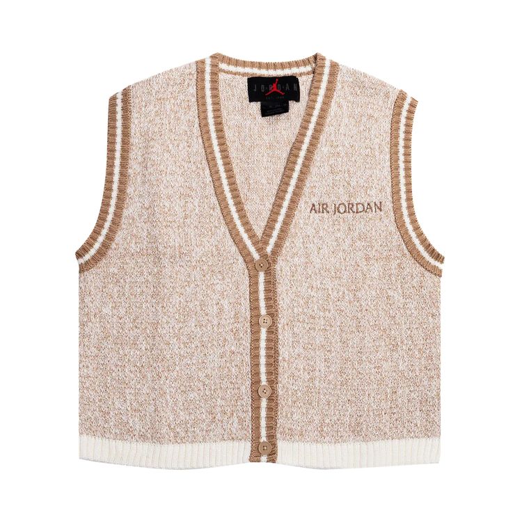 

Утепленный жилет Air Jordan Knit Vest 'Sail', белый