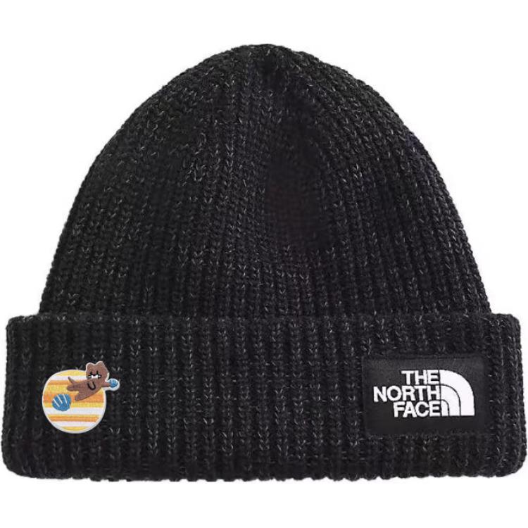 

THE NORTH FACE Полиэстеровая шапка унисекс черная, One Size Black Logo