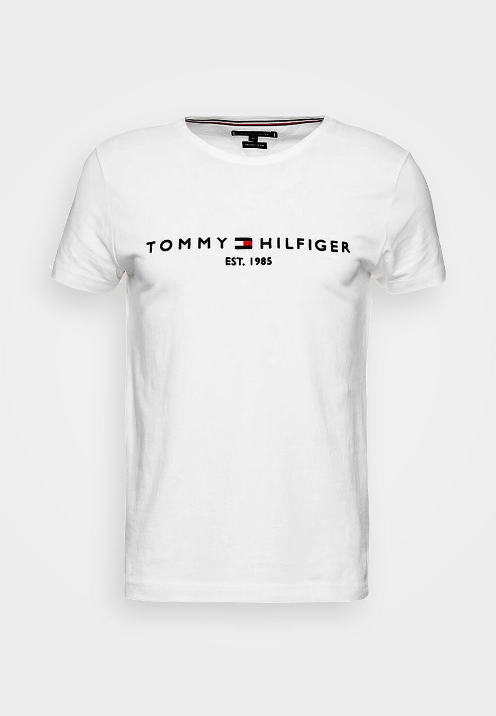 Футболка с набивным рисунком Logo Tee Tommy Hilfiger, белая — фото 2
