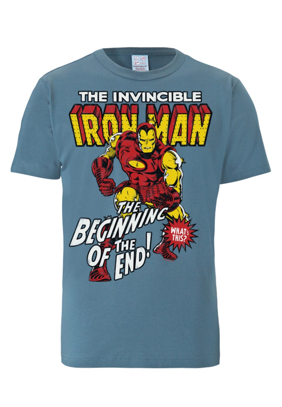 

Классическая футболка LOGOSHIRT Shirt Iron Man, дымно-синий