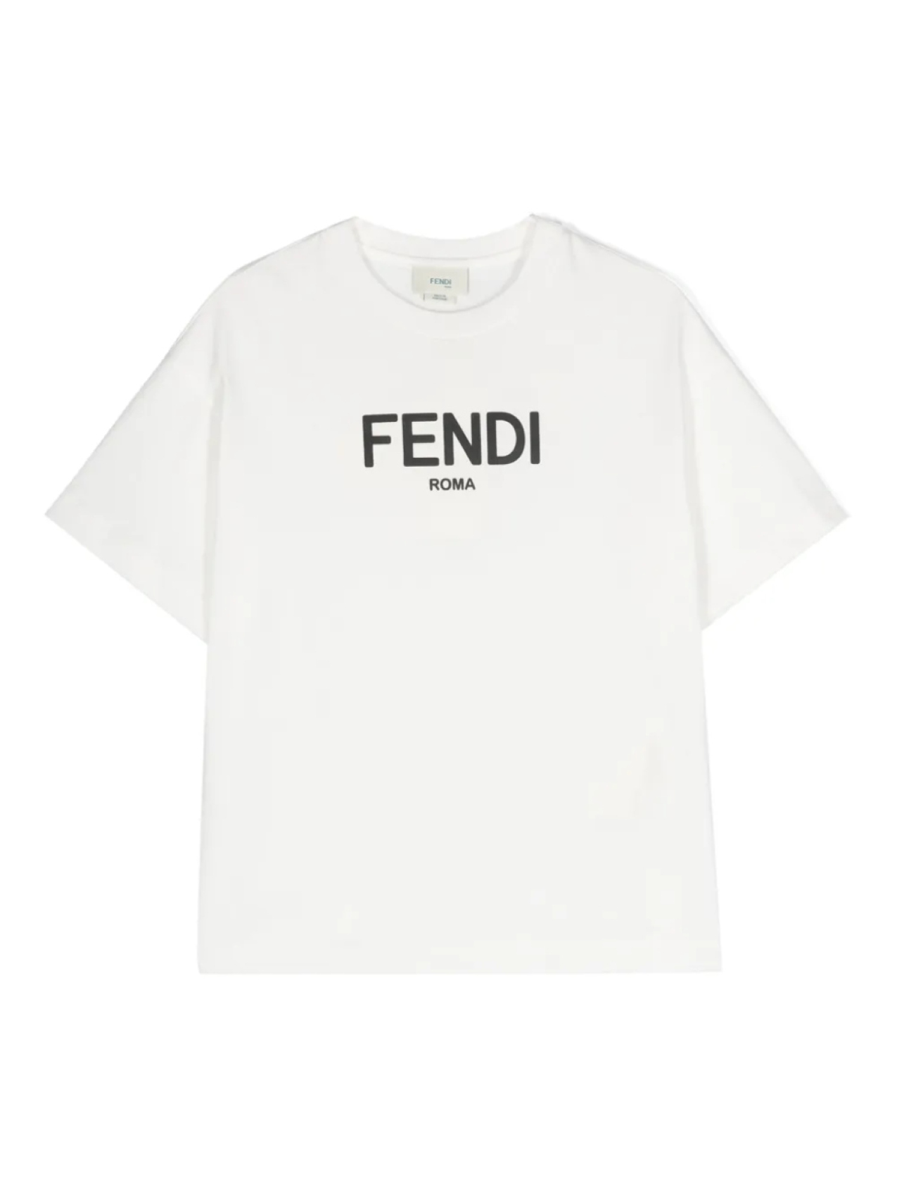 

Футболка с логотипом Fendi Kids, белый