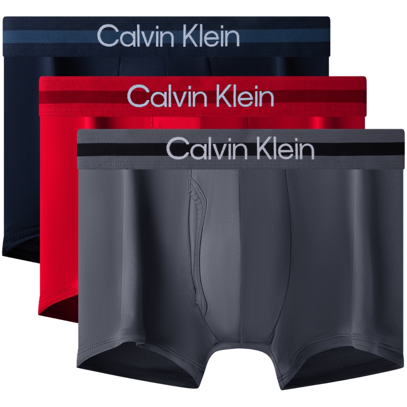 

Мужские трусы 3 штуки Calvin Klein, серый/красный/черный