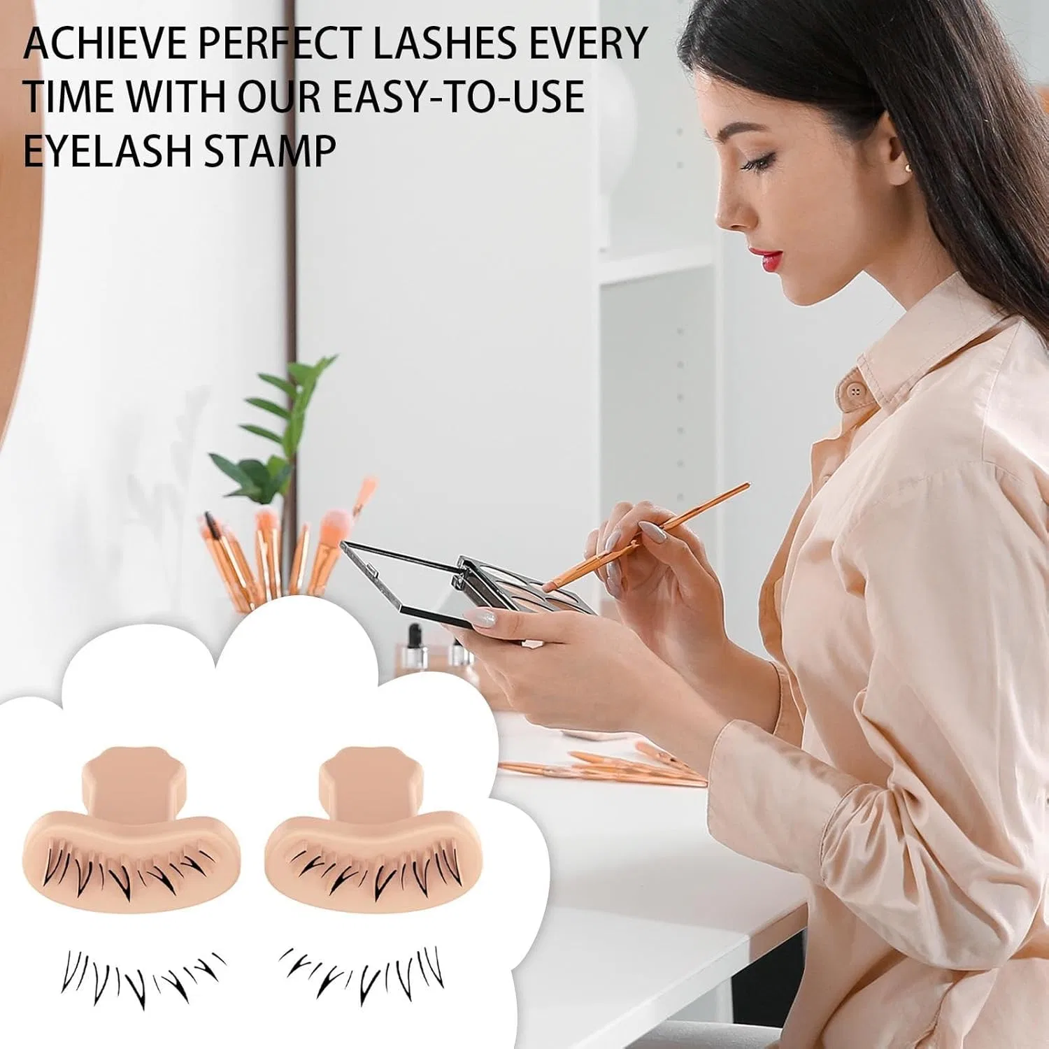 Трафарет для нижних ресниц Silicone, 1 пара Generic — фото 3