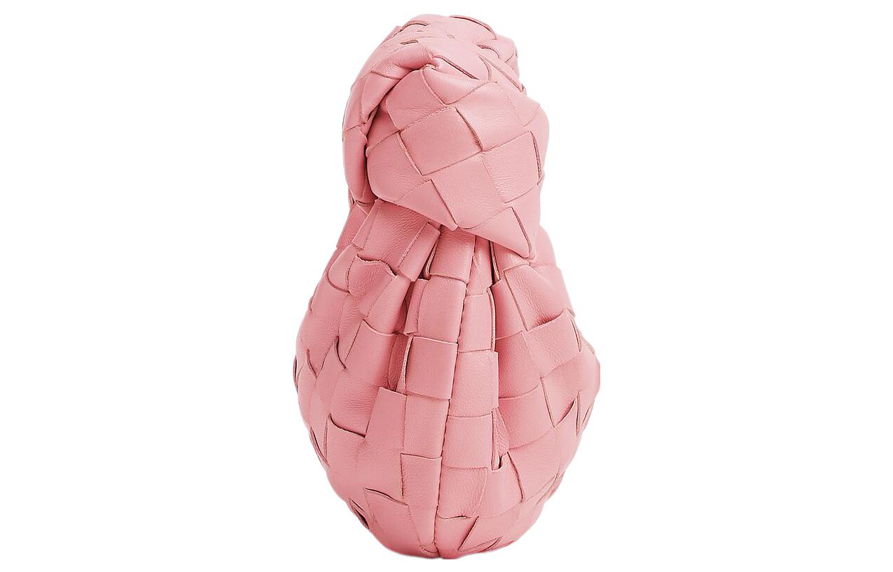 Bottega Veneta Сумка из овчины с лентой розовая — фото 2