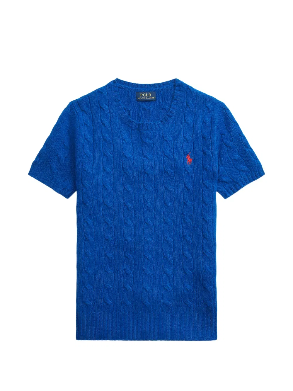 Футболка с коротким рукавом и косами Polo Ralph Lauren, синий