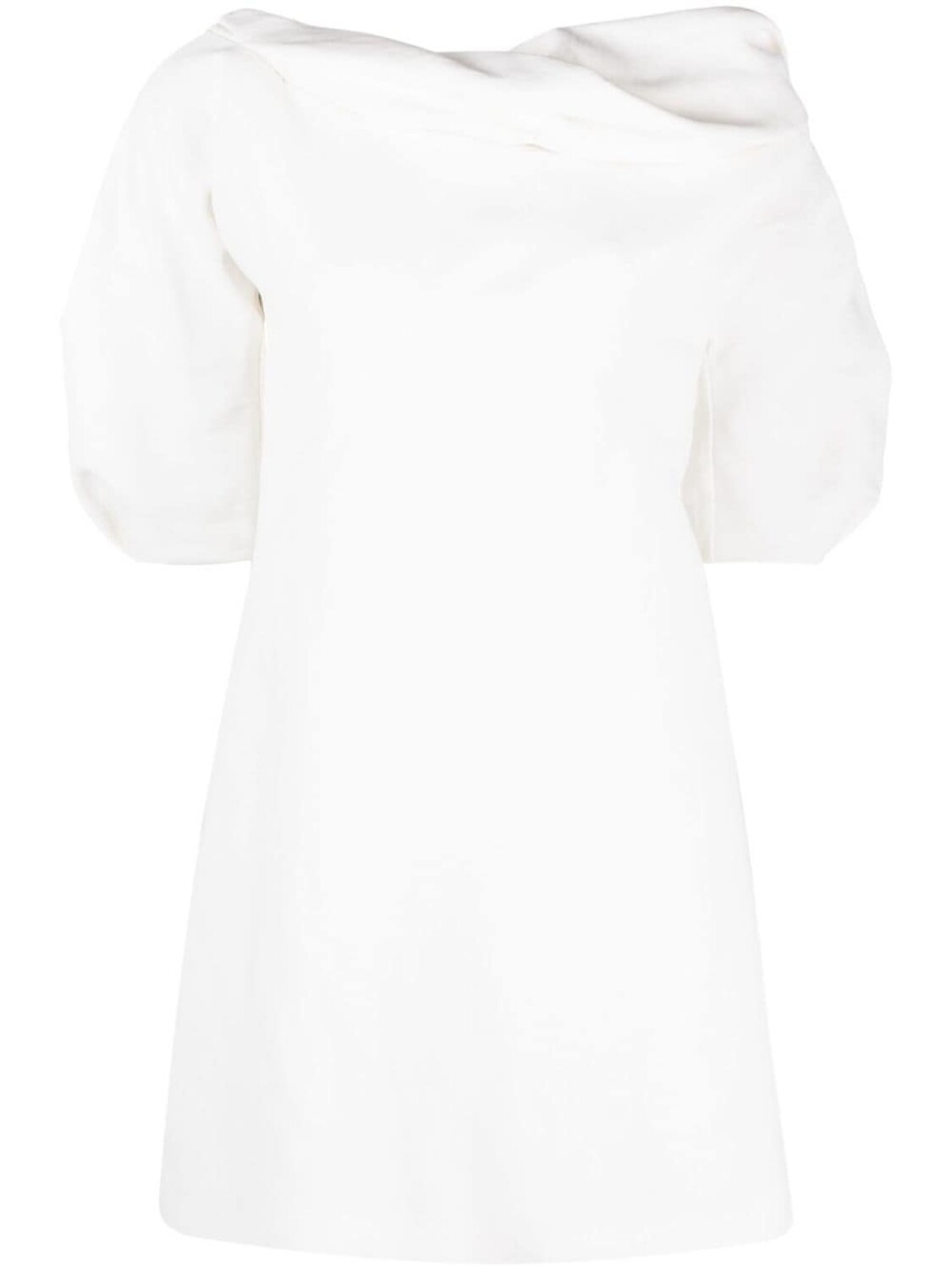 

Jil Sander короткое платье со сборками, белый