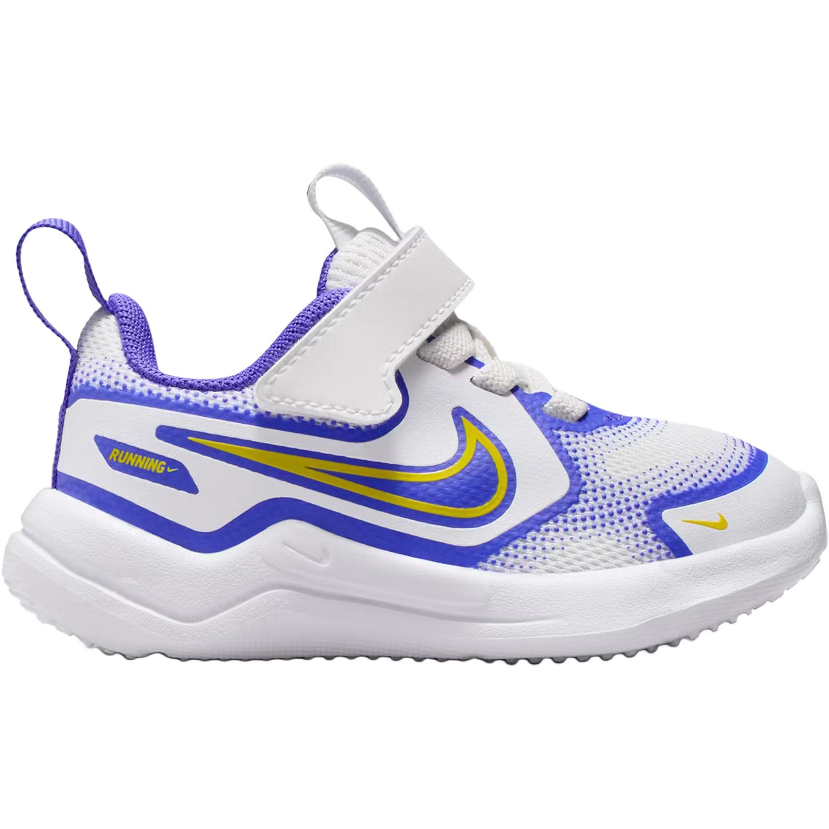 Nike Кроссовки Cosmic Runner низкие устойчивые к истиранию для малышей белый фиолетовый — фото 3