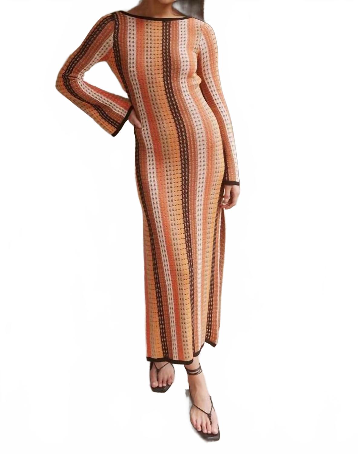 

Трикотажное платье миди Aimee оранжевого цвета Seven Wonders, оранжевый