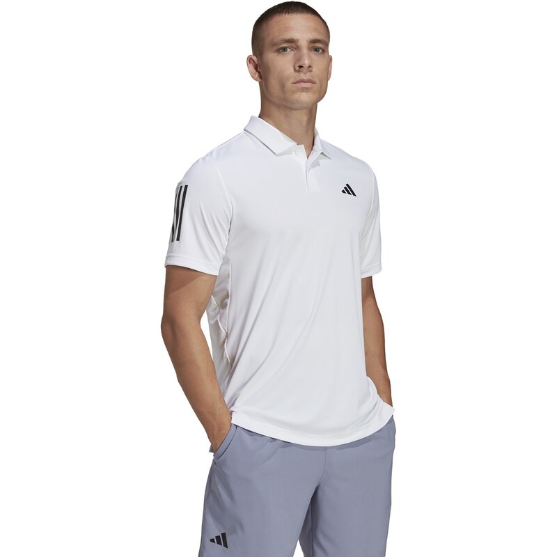 Поло-Клуб теннис с тремя полосками Adidas, белый — фото 2