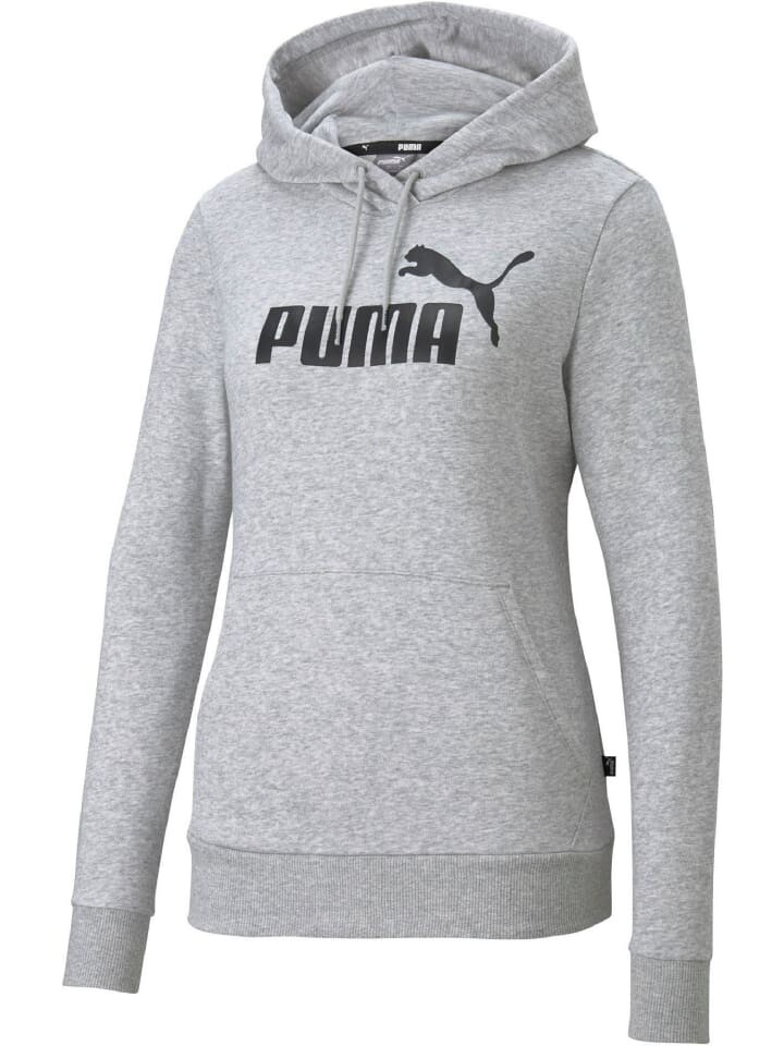 

Лонгслив Puma Hoodie ESS Logo, серый