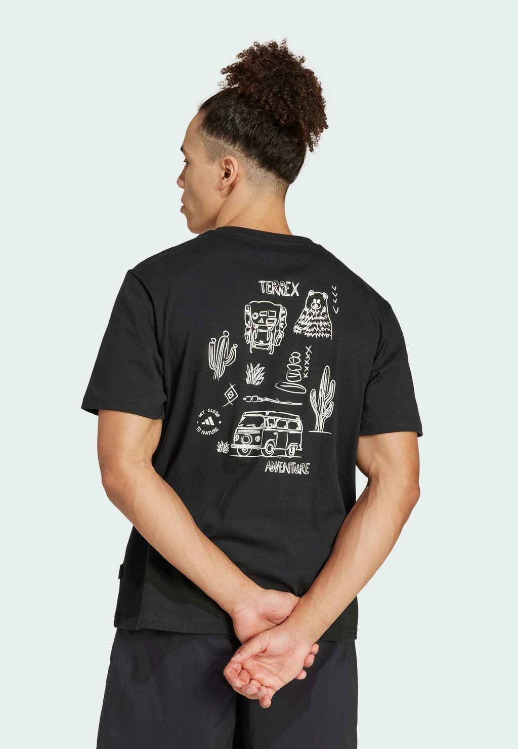 

Футболка с принтом GRAPHIC Adidas Sportswear, черный