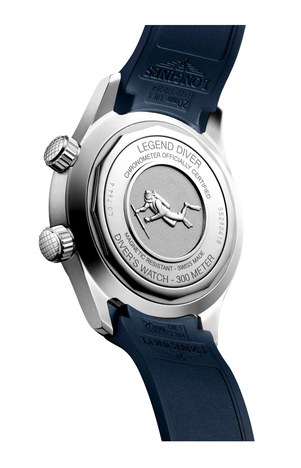 Лонжин Легенда Дайвер - L3.764.4.90.9 LONGINES, золотой — фото 2