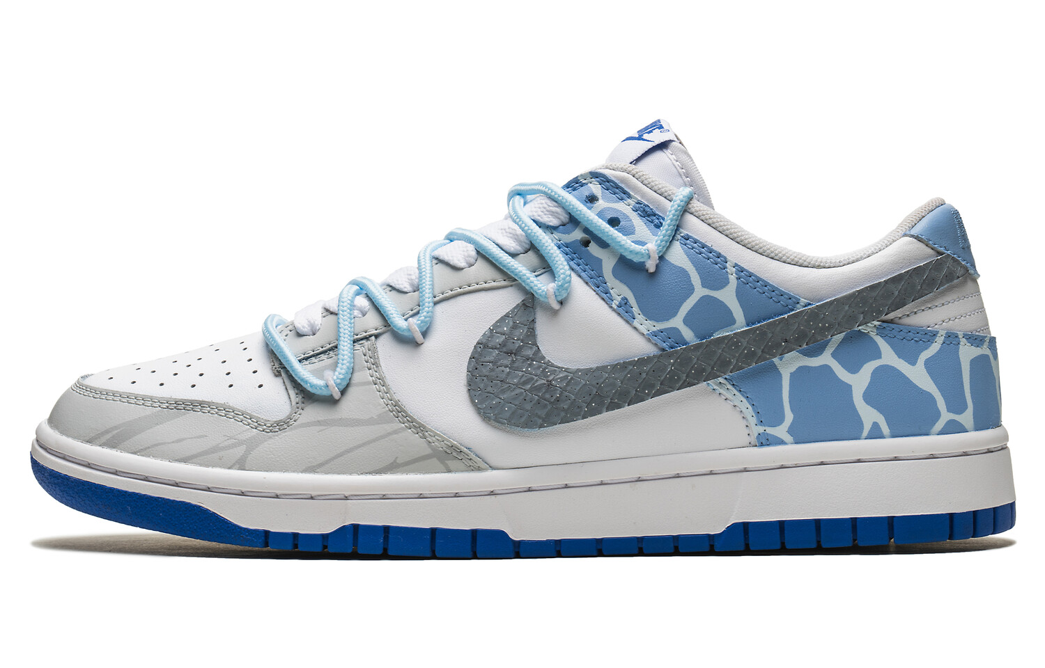 

Кроссовки Nike Dunk Skateboard Shoes Women's Low-Top White, синий
