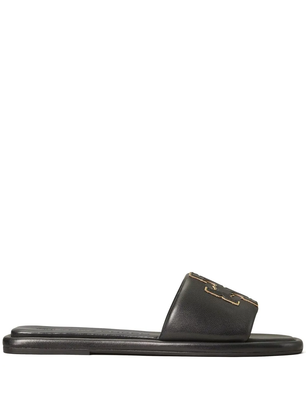 Шлепанцы Double T Sport Tory Burch, черный