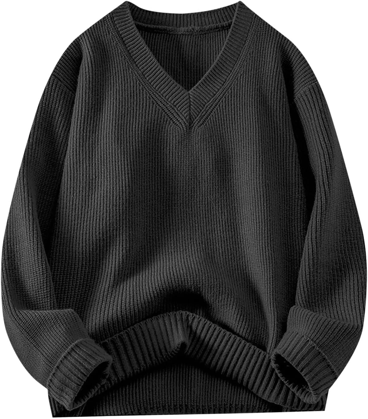 

Свитер V-образным вырезом для мужчин Casual Drop Shoulder Mrmaere