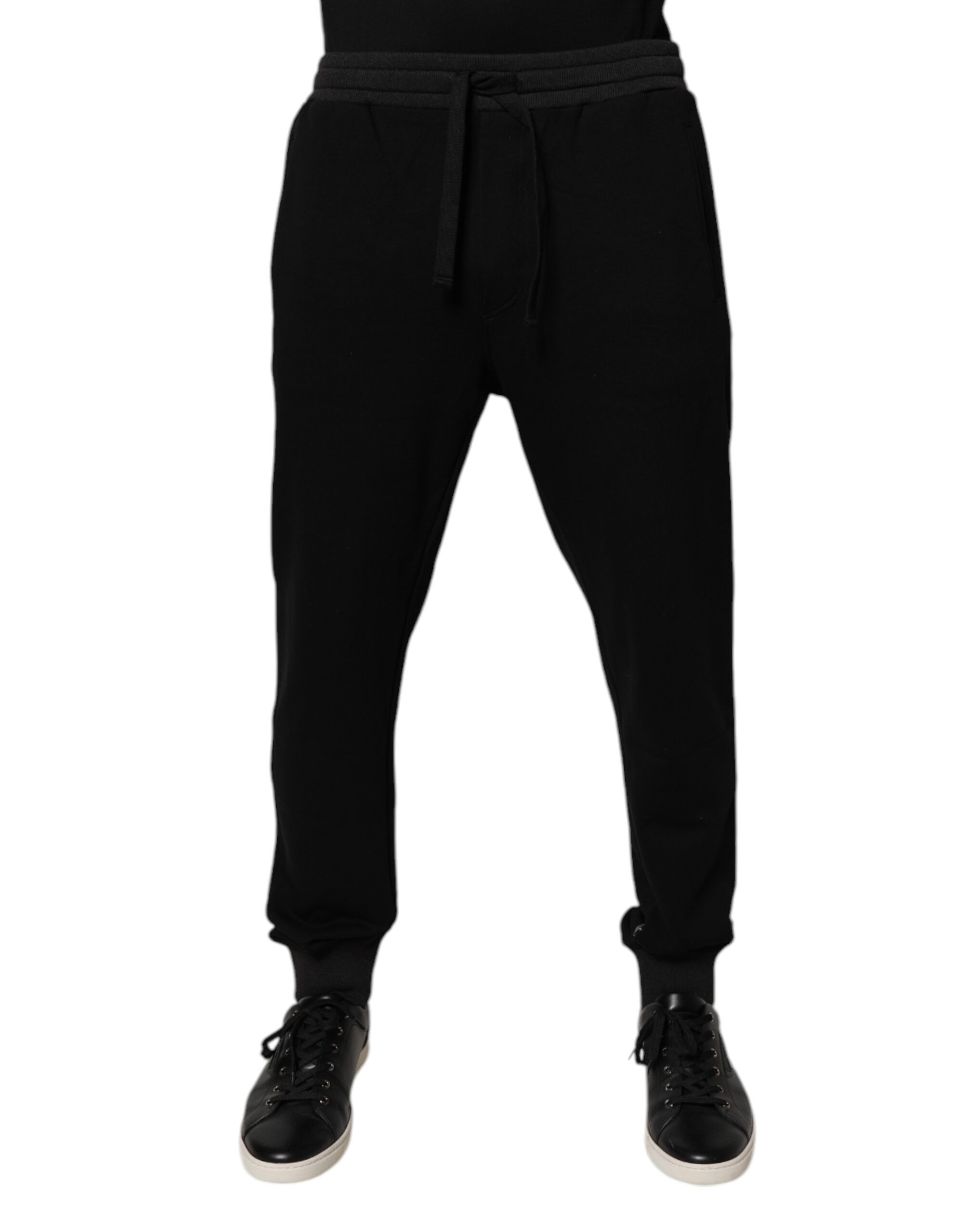 

Черные мужские спортивные штаны с логотипом Jogger из хлопка Dolce & Gabbana
