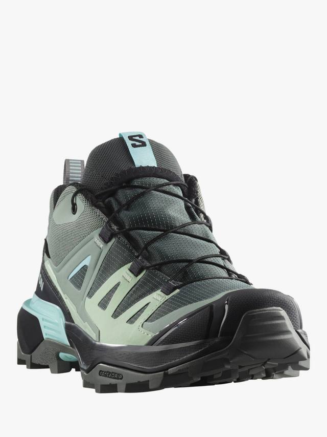 Женские треккинговые кроссовки Salomon x ultra 360 gore-tex текстильные, зеленый — фото 2