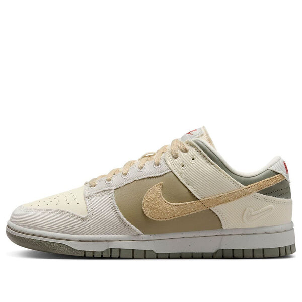 Кроссовки dunk low 'light bone neutral olive' Nike, мультиколор