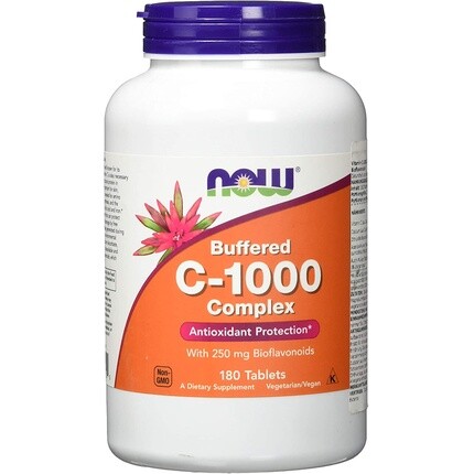 

Буферный витамин C-1000 NOW, 180 таблеток Now Foods