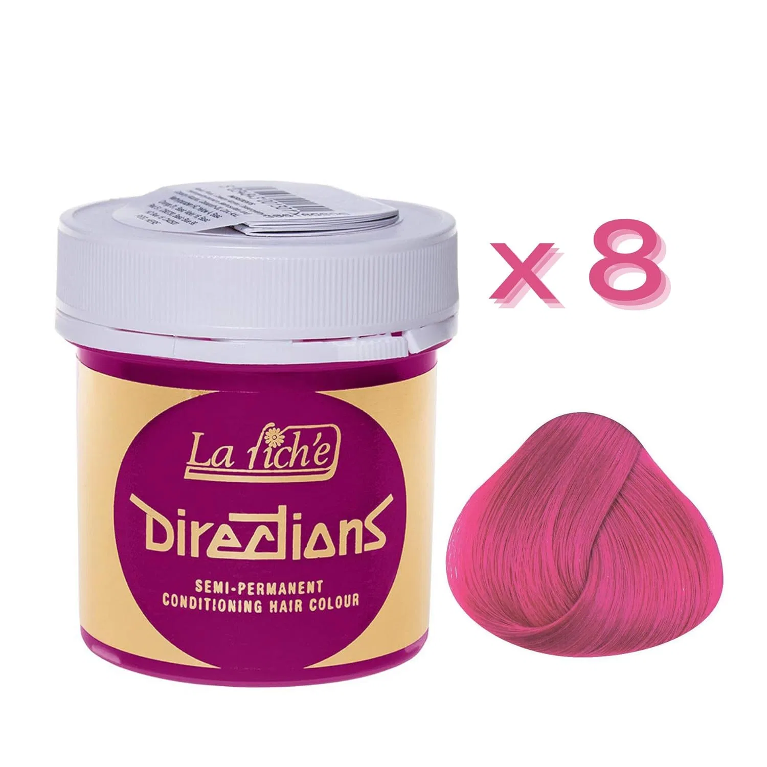 Полуперманентная краска для волос «Directions» от La Riche, цвет Carnation Pink, 8 x 88 мл La Riche