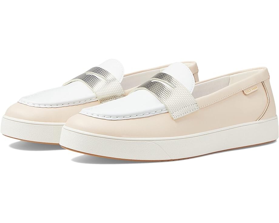 

Лоферы Cole Haan Nantucket 2.0 Penny Loafer, цвет Bleached Tan/Optic White Leather