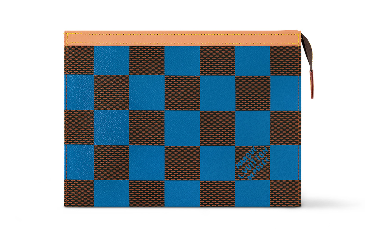 

LOUIS VUITTON Клатч Voyage Damier Pop Синий
