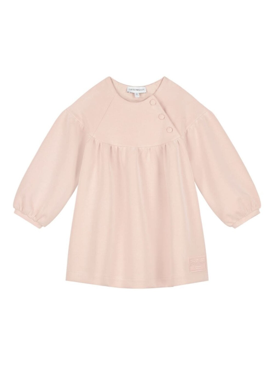 

Платье из джерси с логотипом Emporio Armani Kids, розовый