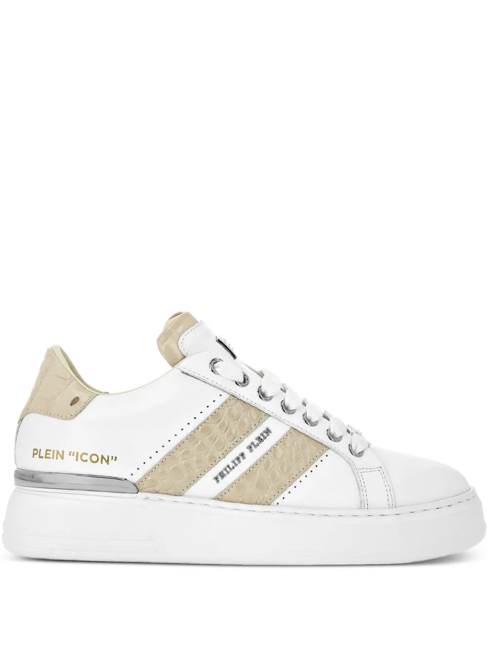 

Кроссовки на платформе Philipp Plein, белый