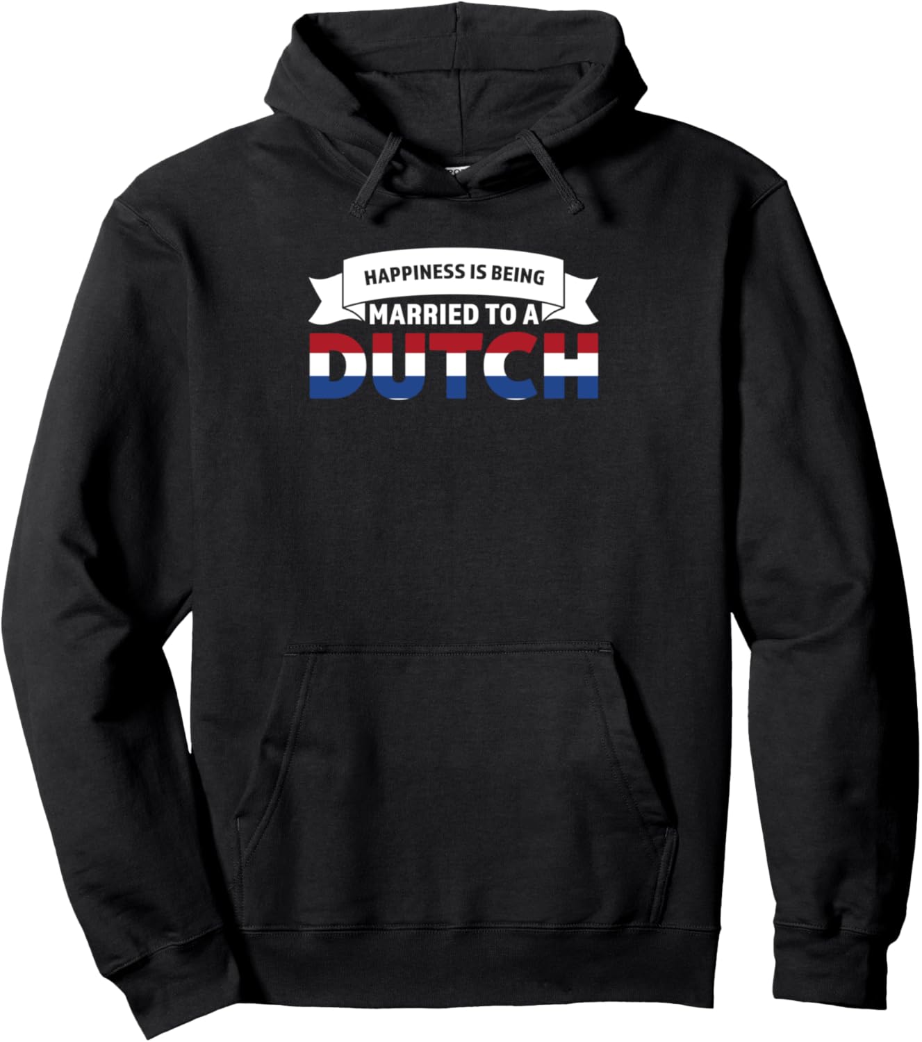 

Толстовка, Счастье - это быть женатым на голландской толстовке Netherlands Dutch Roots Gift Idea, черный