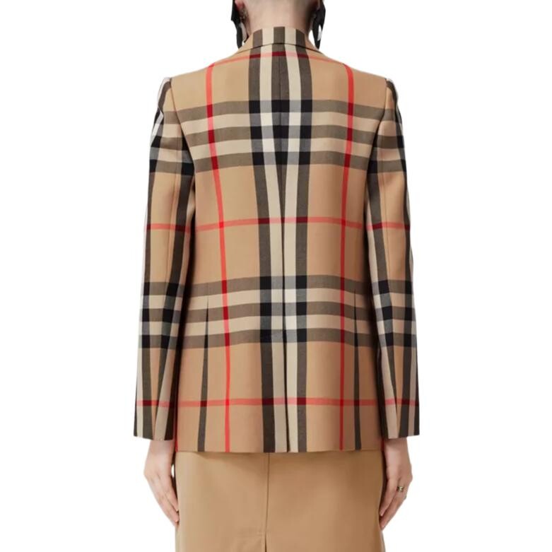 Пиджак женский Burberry костюмный, хаки — фото 4