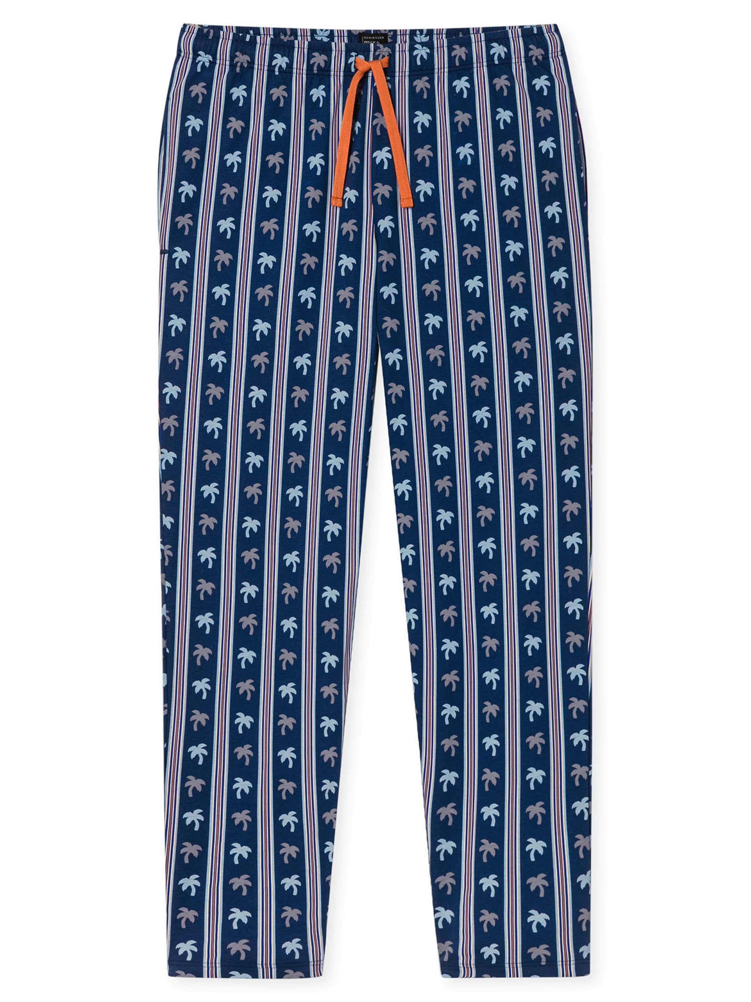 

SCHIESSER Пижамные штаны 'Mix Relax' в цвете Royal Blue