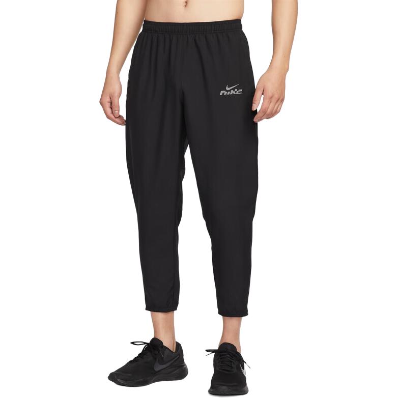 

Мужские беговые брюки challenger flash dri fit woven Nike, черный/серебристый