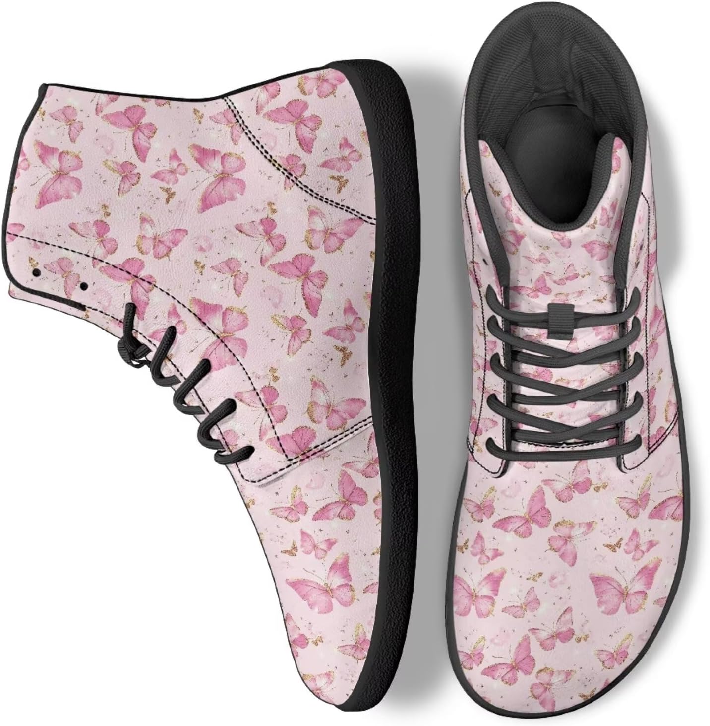 

Высокие кроссовки-босоножки для мужчин и женщин, беговые кроссовки, лоферы для вождения, рабочая и тренировочная обувь Ecaestolph, розовый/золотой