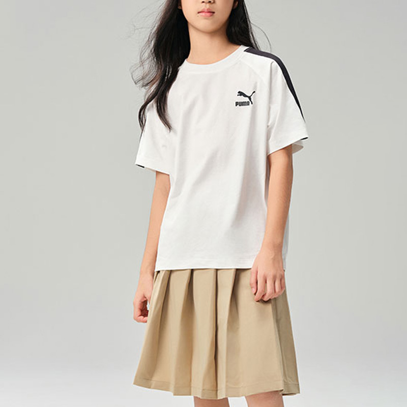PUMA Футболка Sportstyle Collection T7 Raw White Kids' — фото 4