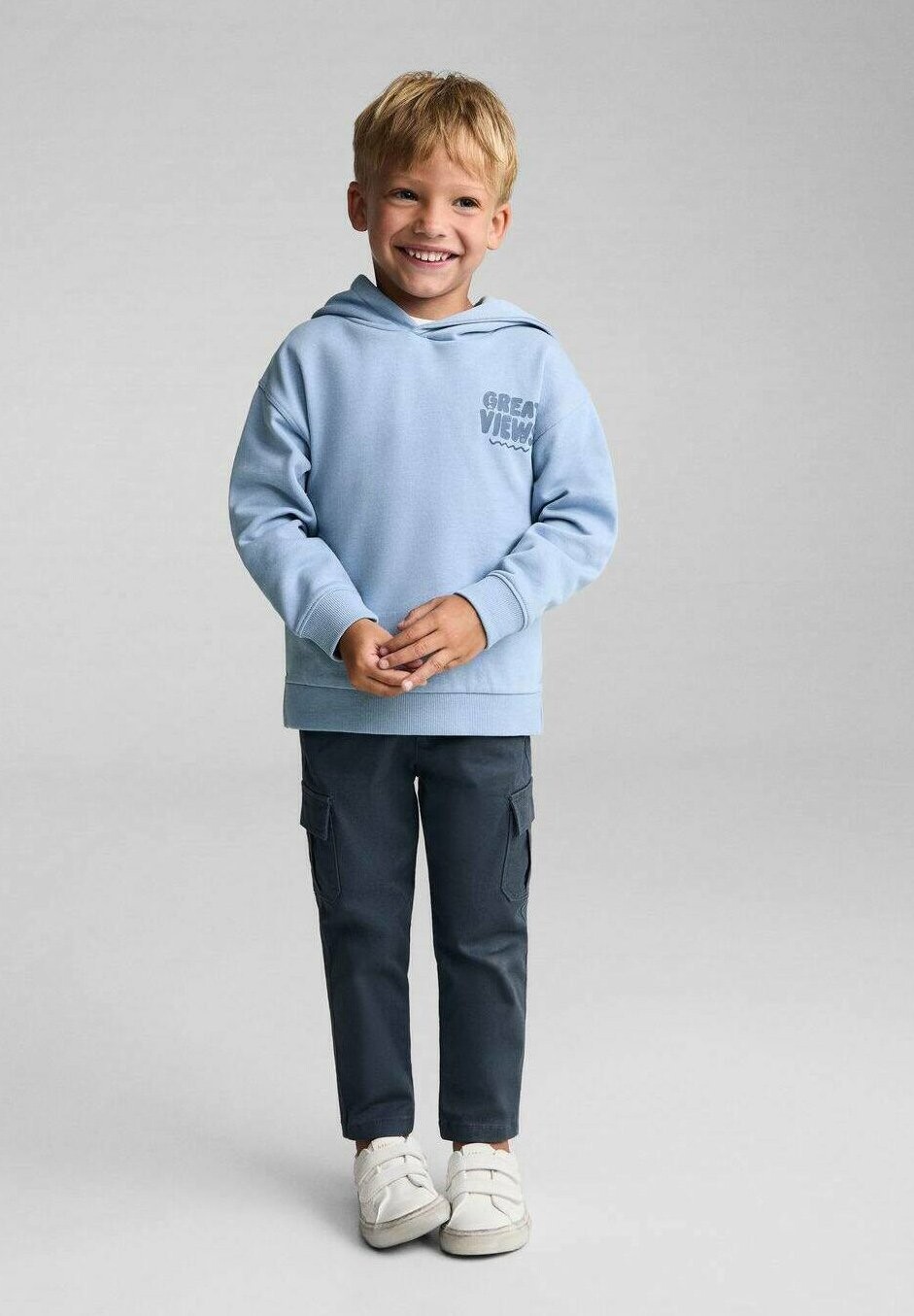

Толстовка с капюшоном ROAD Mango Kids, темно-синий