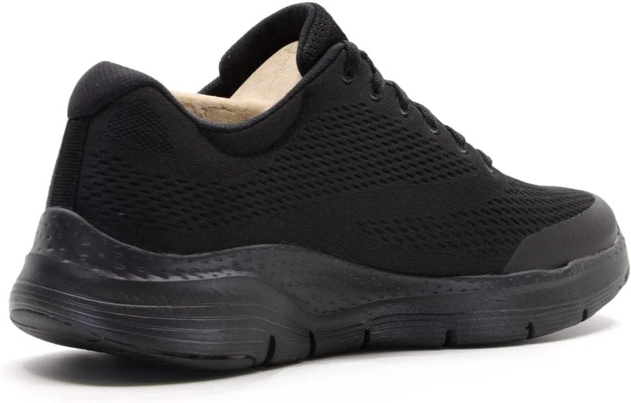 Мужские кроссовки Skechers 232404 BBK, Black Knit, Black Synthetic Trim — фото 4