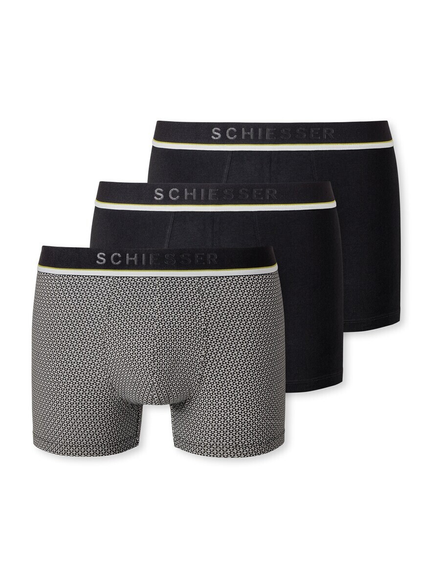 

Боксеры SCHIESSER Boxer shorts, черный/белый