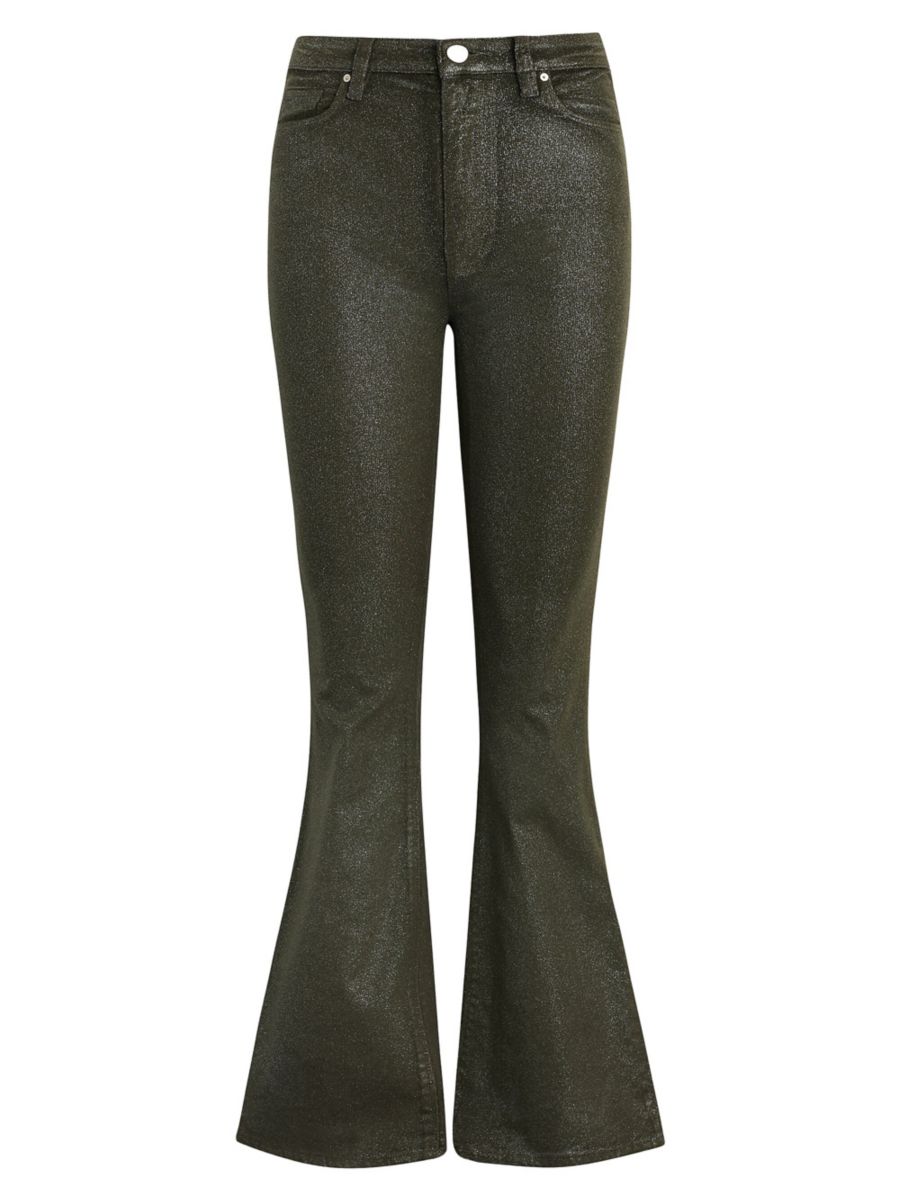 

Расклешенные джинсы Holly с высокой талией Hudson Jeans, цвет Cypress Glitter