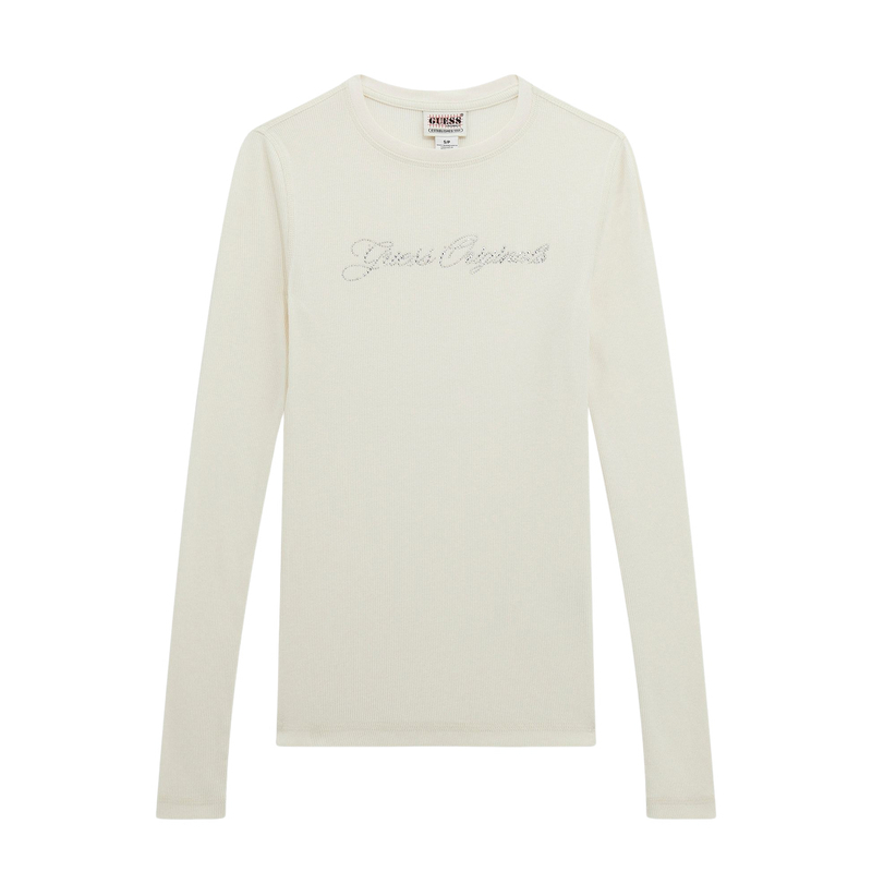 

GUESS Футболка Women's F0J1 White Crew Neck Moderate, Белый, GUESS Футболка Women's F0J1 White Crew Neck Moderate