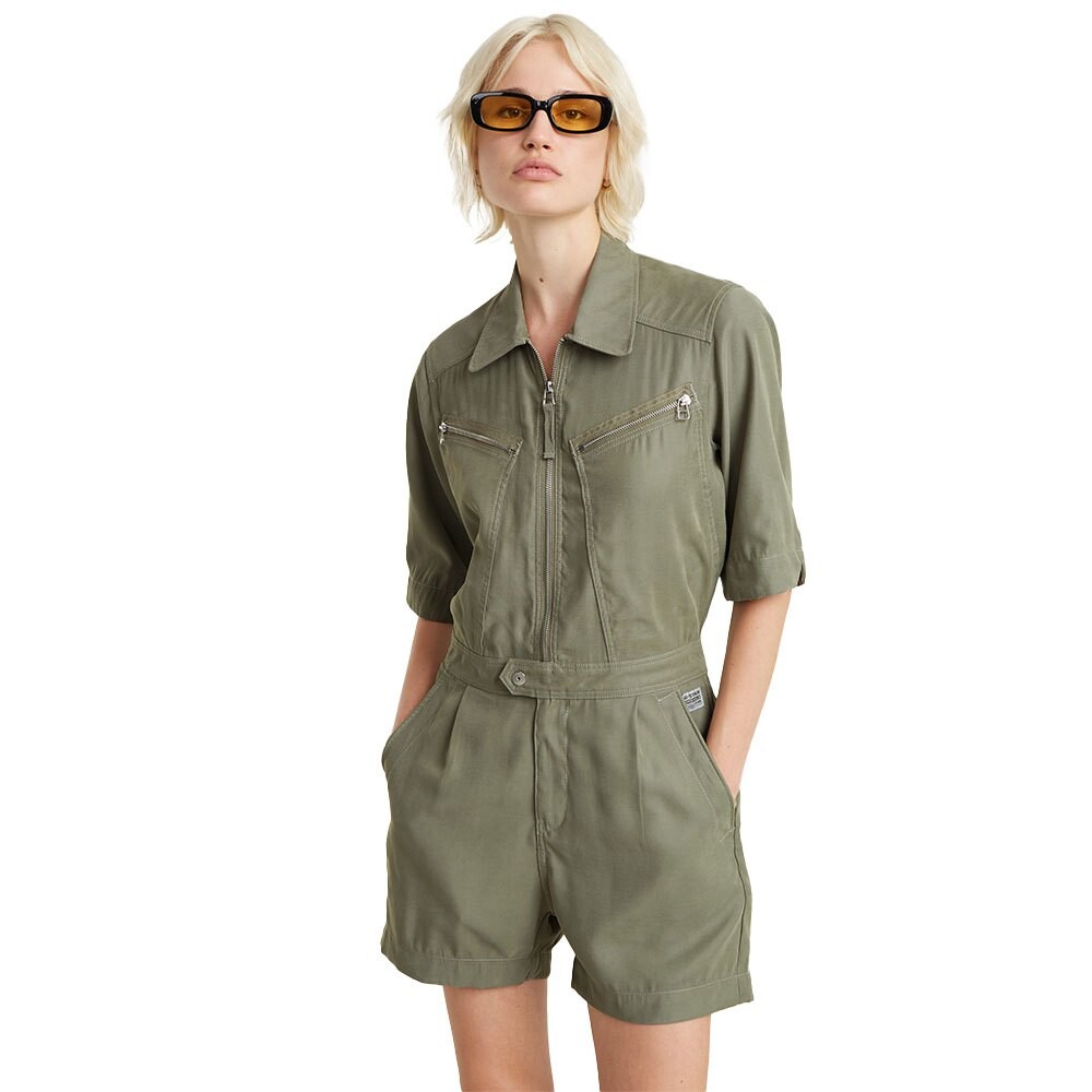 

Комбинезон G-Star Zip Playsuitleeve, зеленый