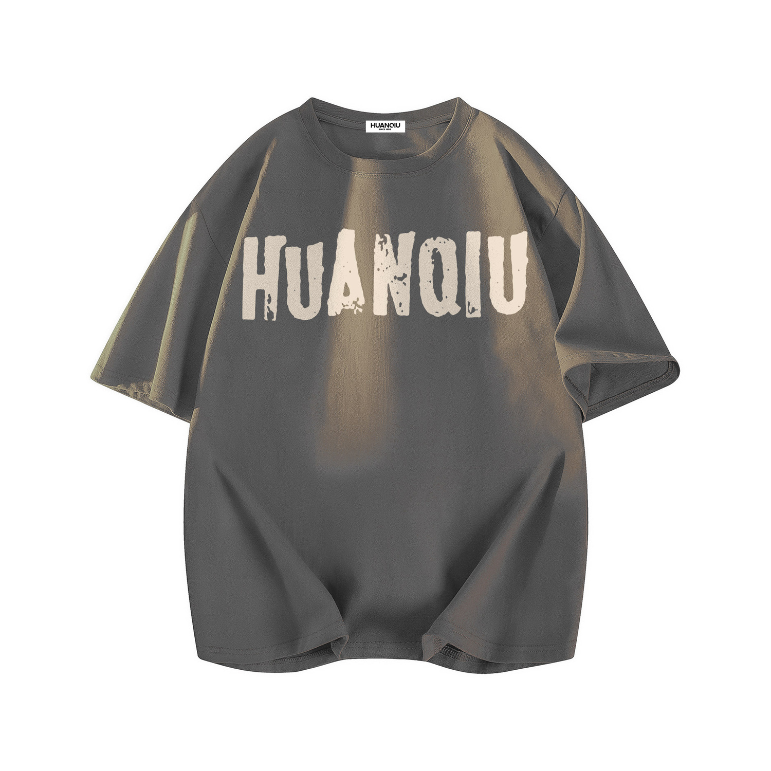 

Футболка Unisex Crew Neck тонкая Heavyweight HUANQIU, темно-серый